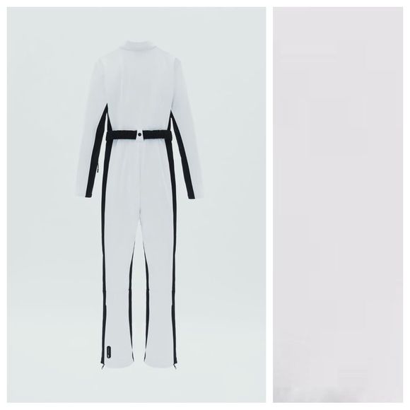 NWT. Zara White Windproof and Waterproof Recco® Technology Jumpsuit. Size S, M. - Picture 5 of 16